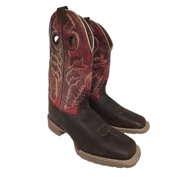 Laredo Other - Laredo Men's 7977 Kosar Leather Square Toe Cowboy Western Boot Brown Size 9D